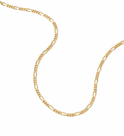 Fine Figaro Chain Necklace 18ct Gold Plate