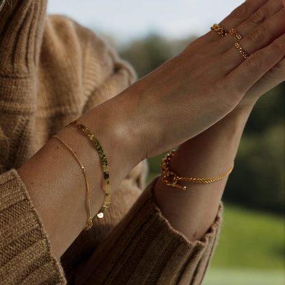 Estée Lalonde Forever Wavy Bracelet Set 18ct Gold Plate