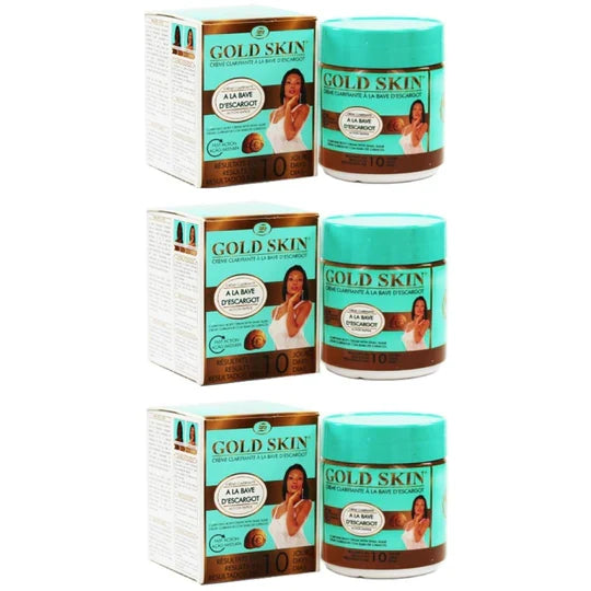 Gold Skin Cream with Snail Slime 140ml Lot of 3 Gold skin
