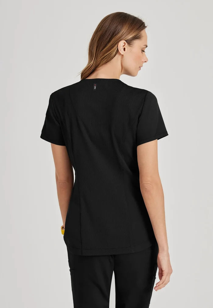 Greys Anatomy Capri Tuck-in Two Pocket Top
