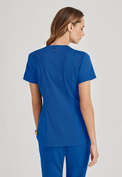 Greys Anatomy Capri Tuck-in Two Pocket Top