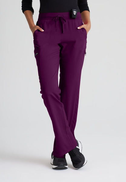 Grey's Anatomy Kim 3-Pocket Mid-Rise Straight Leg Scrub Pant