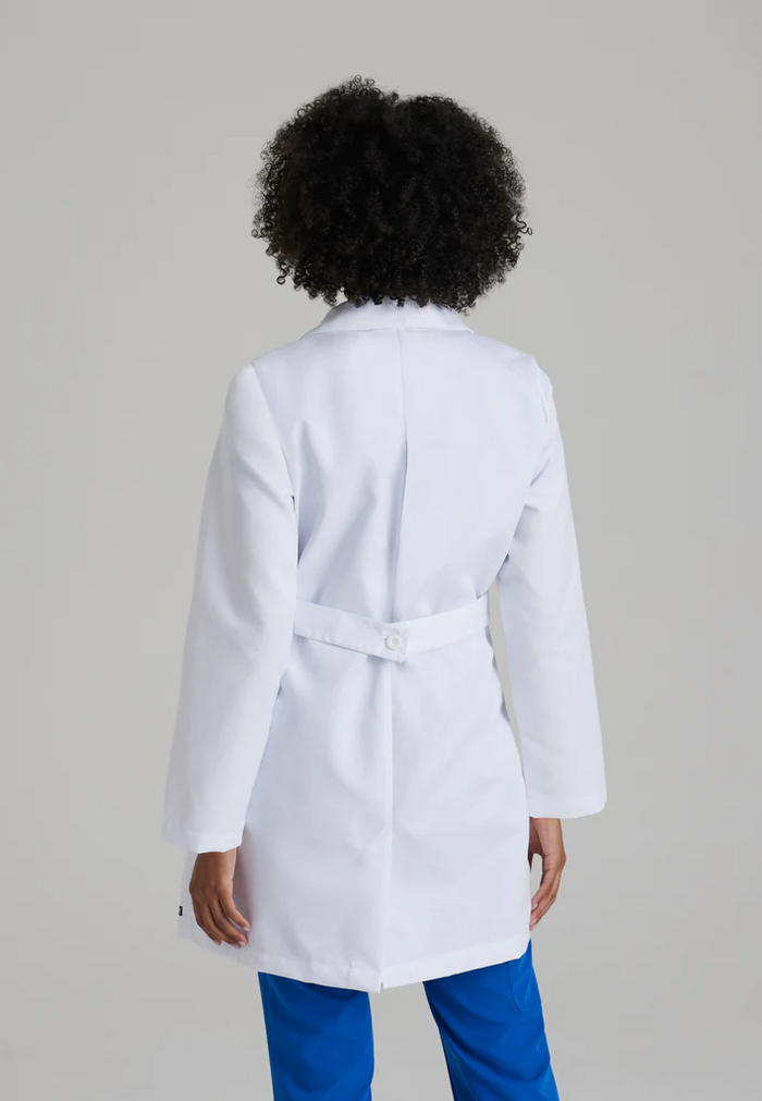 Grey's Anatomy Women's Lily 34 In Three Pocket Waistband Lab Coat