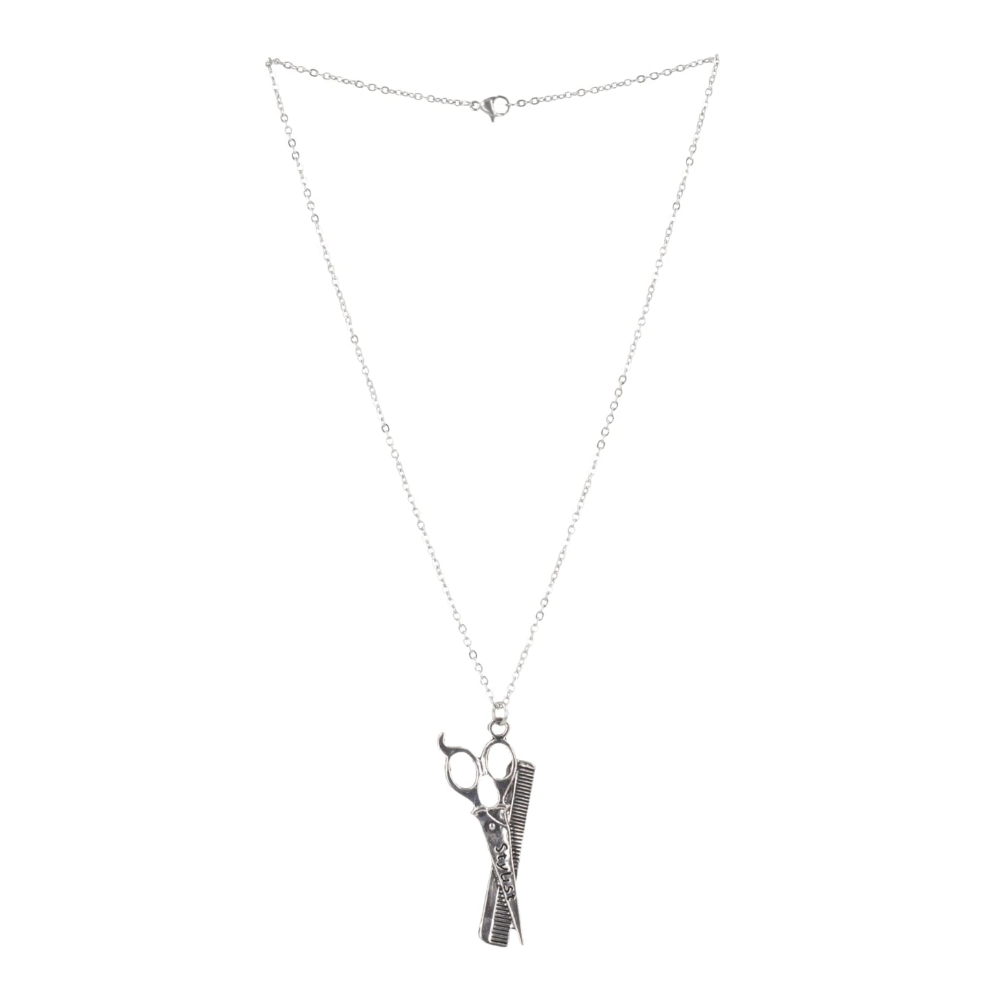 Stylist Scissor & Comb Necklace