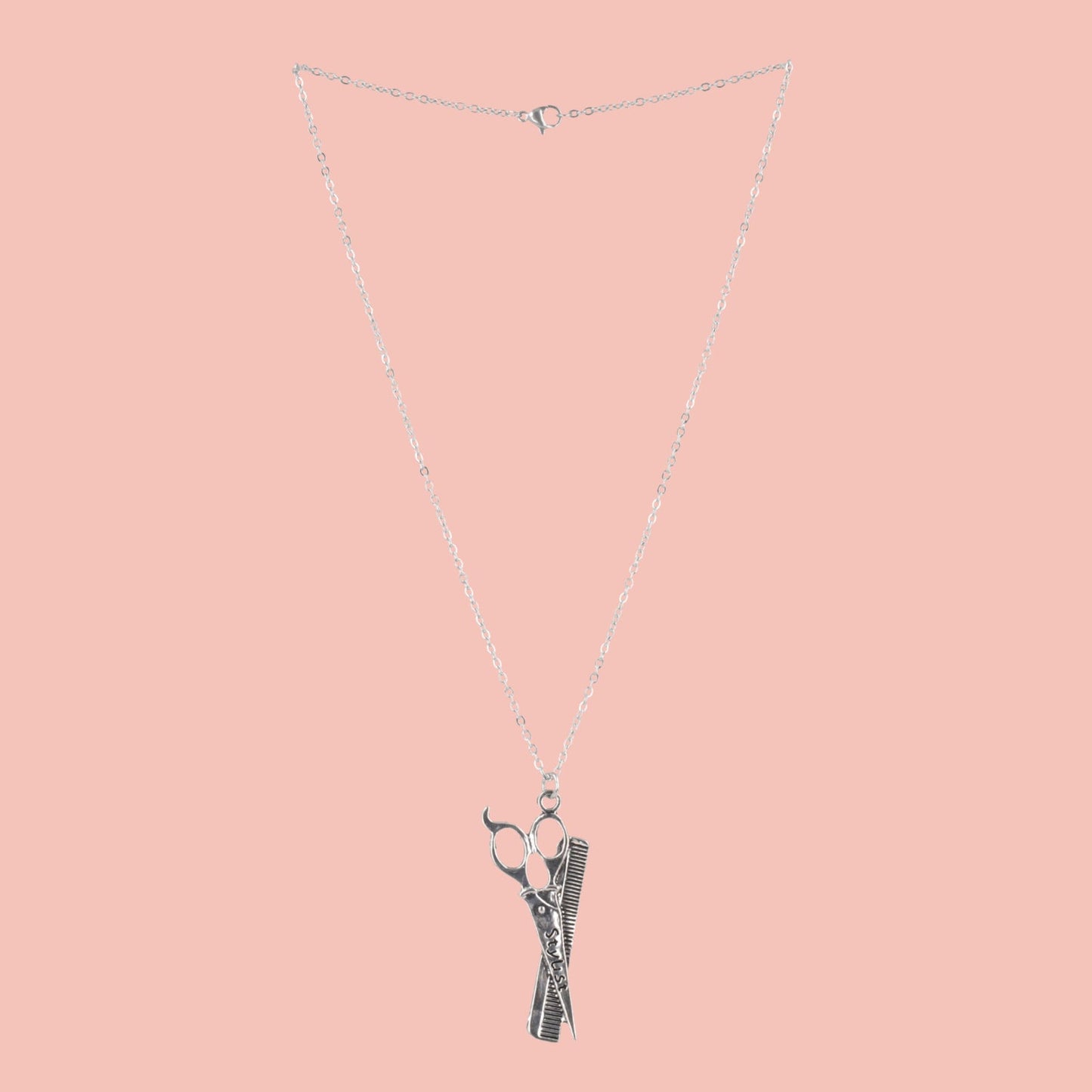 Stylist Scissor & Comb Necklace