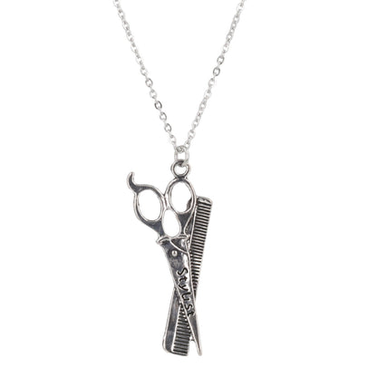 Stylist Scissor & Comb Necklace