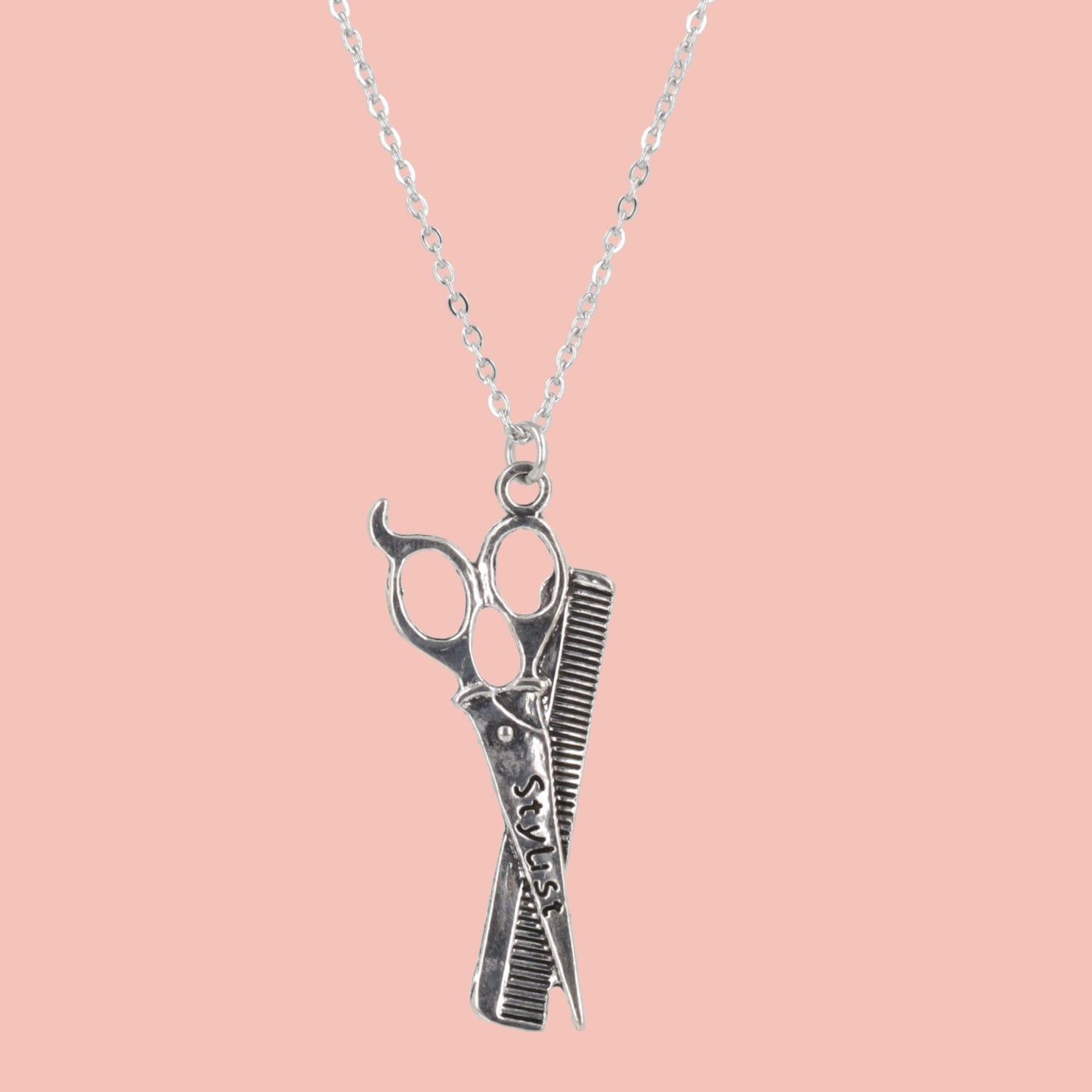 Stylist Scissor & Comb Necklace
