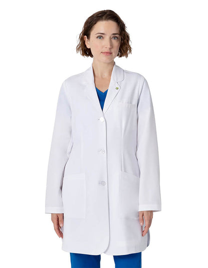 Healing Hands Women’s Mid-Length Fiona Lab Coat with Three Pockets
