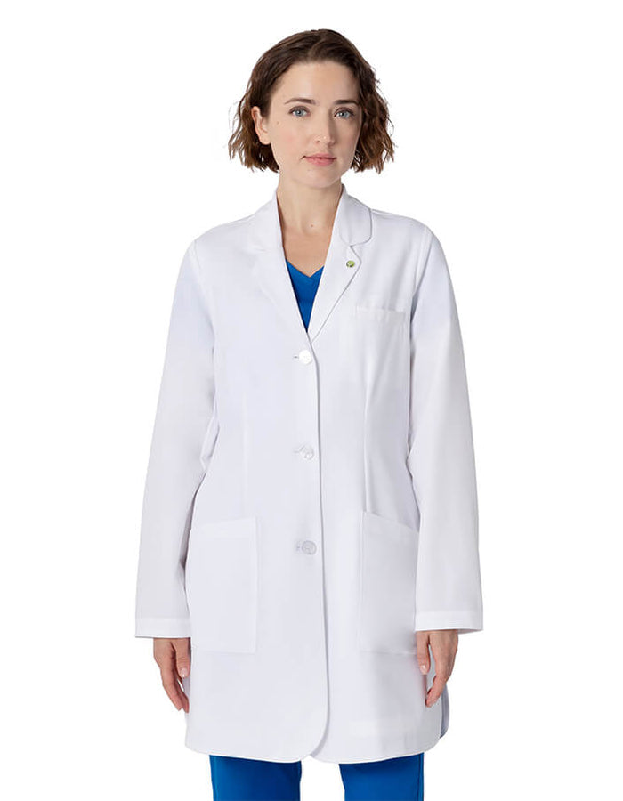Healing Hands Women’s Mid-Length Fiona Lab Coat with Three Pockets
