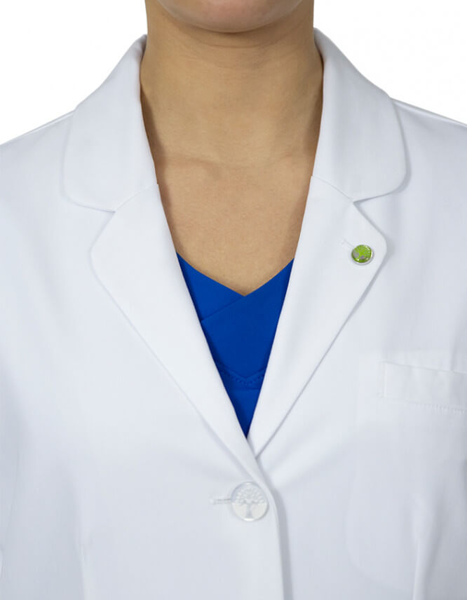 Healing Hands Women’s Mid-Length Fiona Lab Coat with Three Pockets