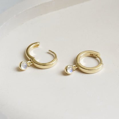 Healing Huggie Hoop Earrings 18ct Gold Plate