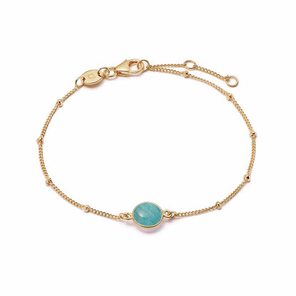 Healing Stone Bracelet 18ct Gold Plate