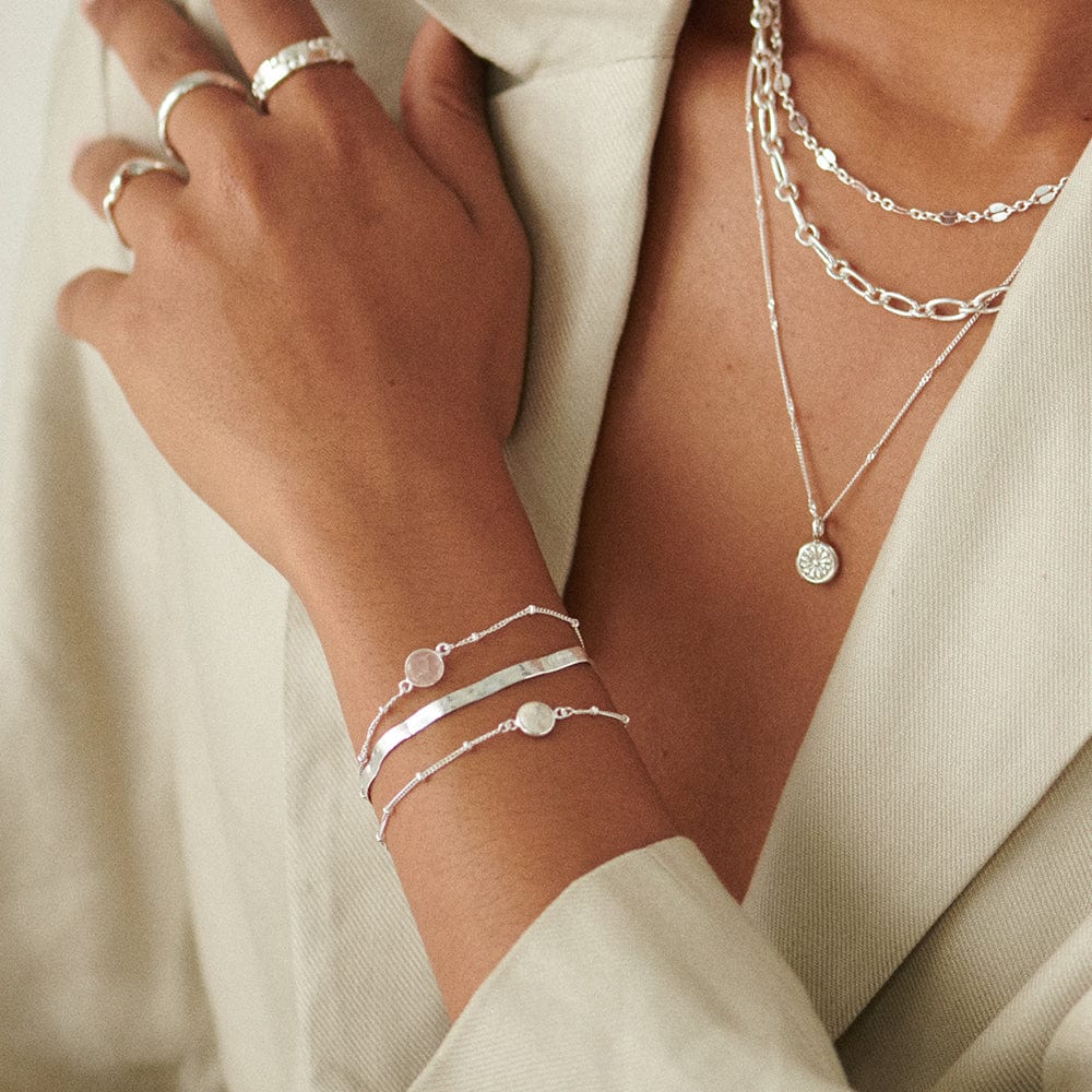 Healing Stone Bracelet Sterling Silver