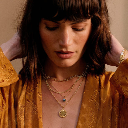 Healing Stone Necklace 18ct Gold Plate