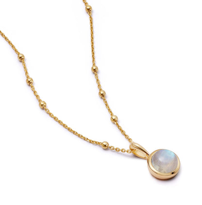 Healing Stone Necklace 18ct Gold Plate