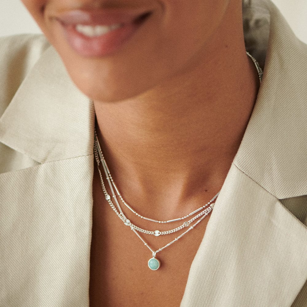 Healing Stone Necklace Sterling Silver