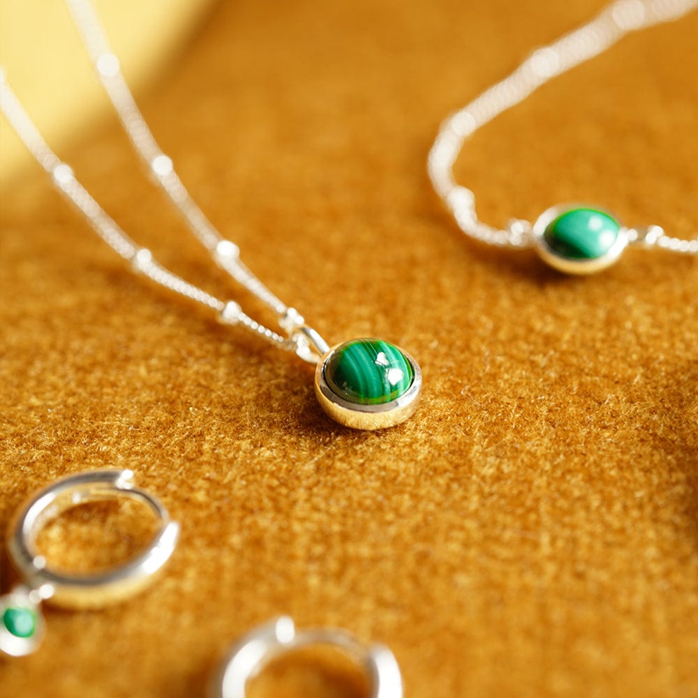 Healing Stone Necklace Sterling Silver