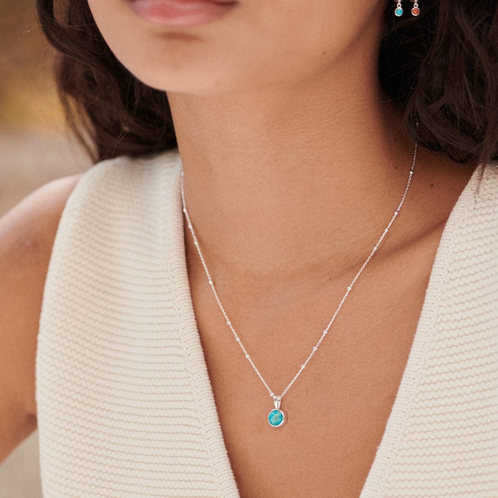Healing Stone Necklace Sterling Silver