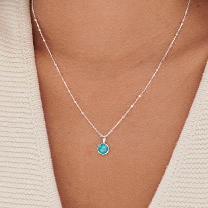Healing Stone Necklace Sterling Silver