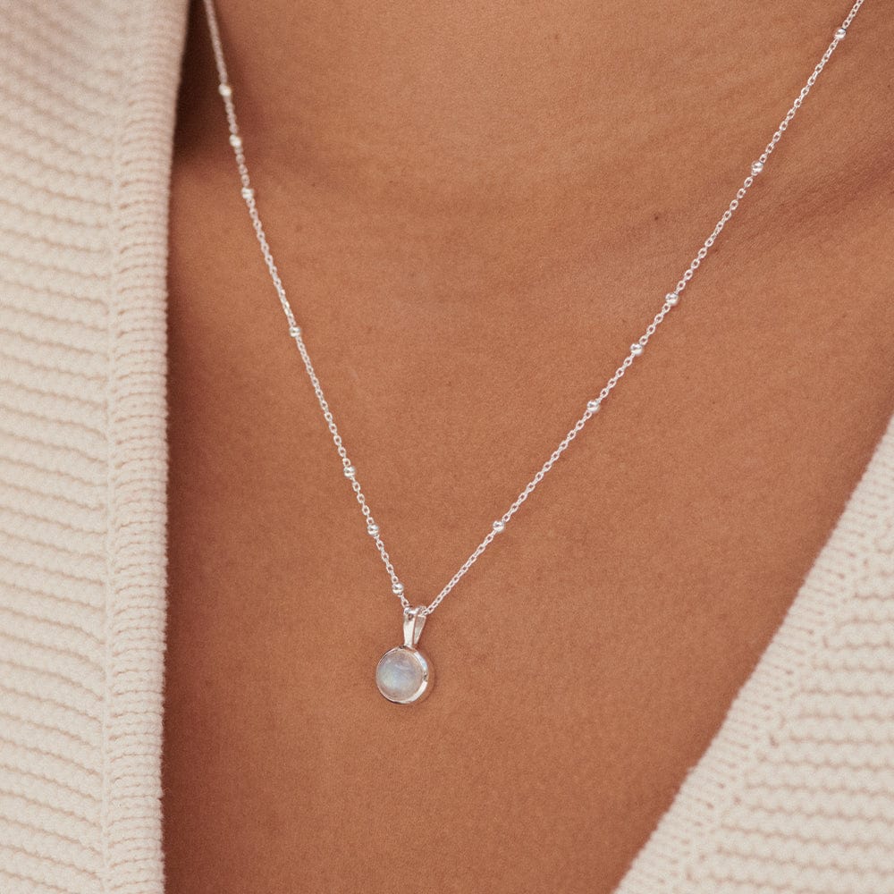 Healing Stone Necklace Sterling Silver