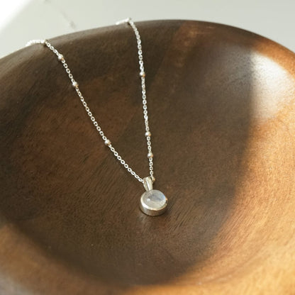 Healing Stone Necklace Sterling Silver