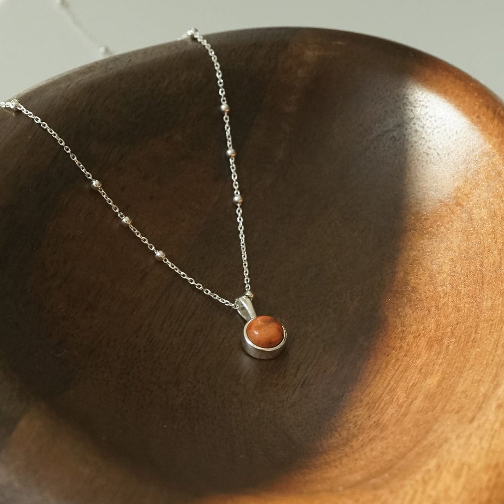 Healing Stone Necklace Sterling Silver