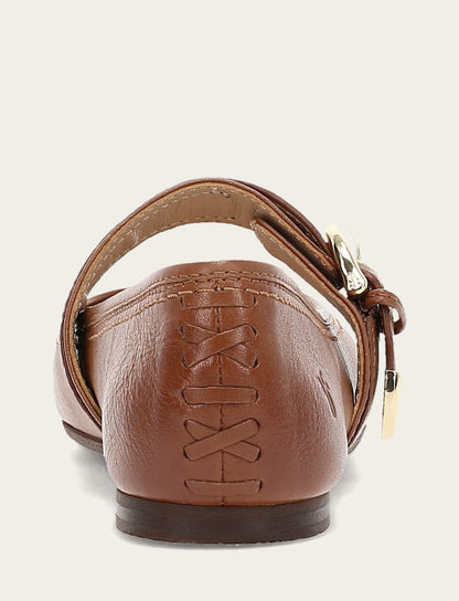 Heather Buckle Mary Jane - Dark Latte - Back