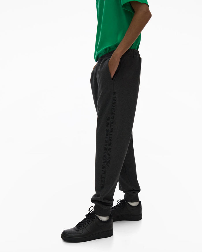 Helmut Lang Mens Box Logo Jogger - Dark Heather