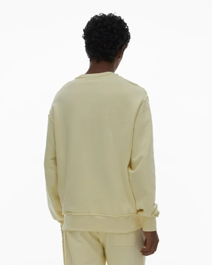 Helmut Lang Trapunto Crewneck - Custard