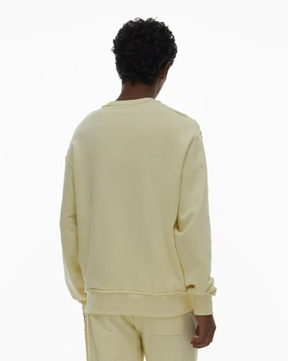Helmut Lang Trapunto Crewneck - Custard