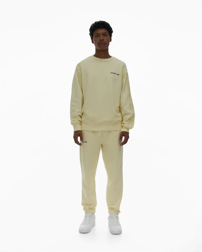 Helmut Lang Trapunto Crewneck - Custard