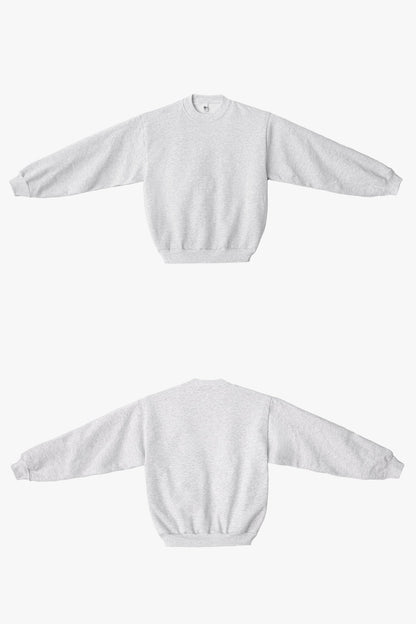 HF07 - Heavy Fleece Crewneck Sweatshirt (Piece Dye)