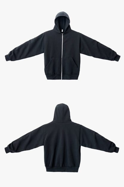 HF10 - Heavy Fleece Zip-Up Hoodie (Piece Dye)