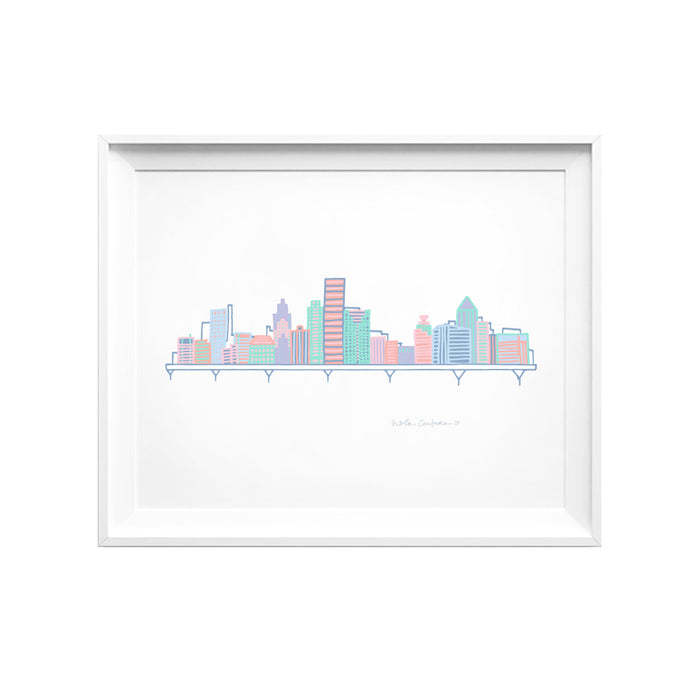 Houston Skyline Print