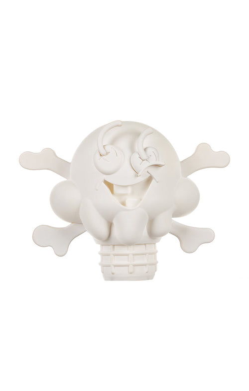 ICECREAM cones n bones figurine - white