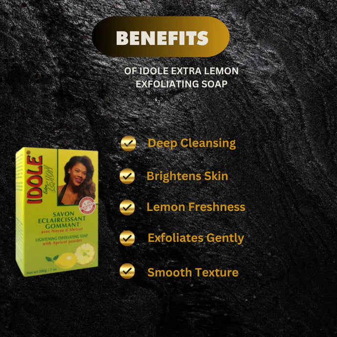 Idole Extra Lemon Lightening Exfoliating Soap 7 oz / 200g