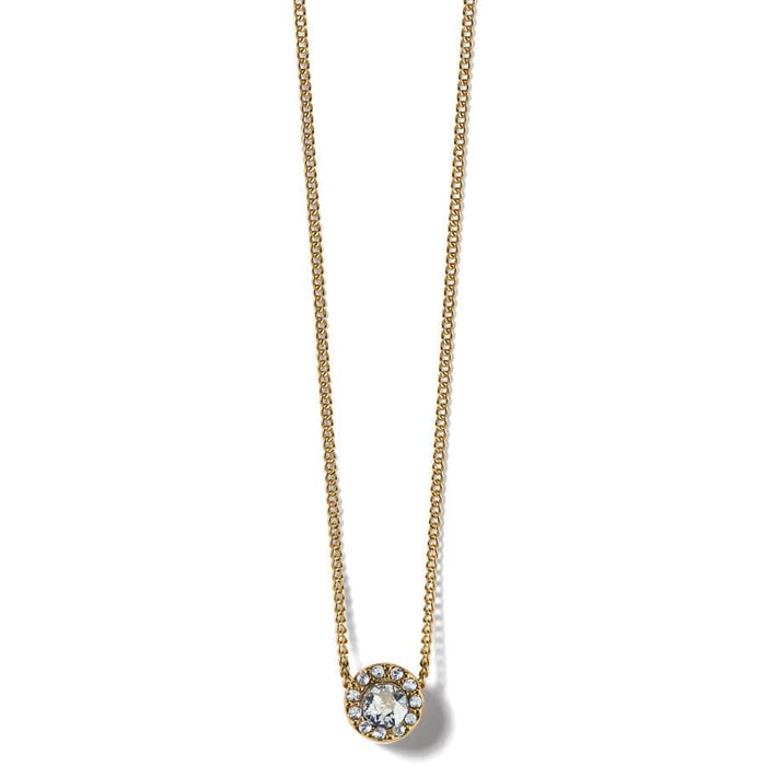 Illumina Solitaire Necklace Gold OS