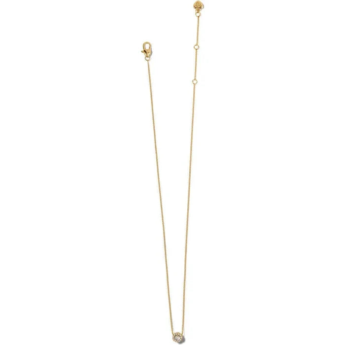 Illumina Solitaire Necklace Gold OS