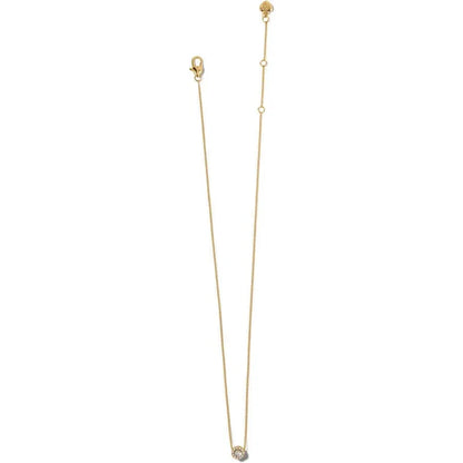 Illumina Solitaire Necklace Gold OS