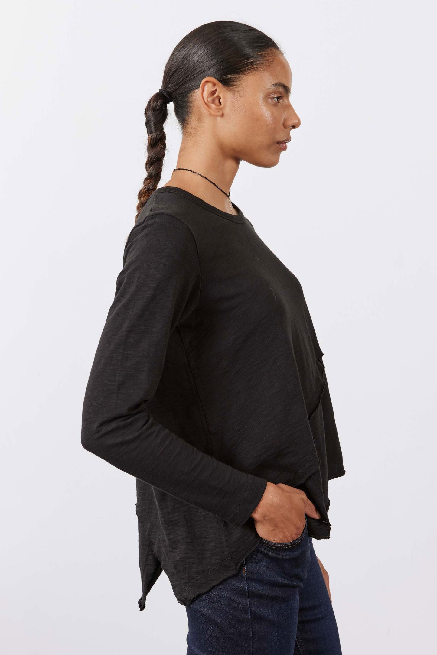 Inner Glow Asymmetric Long Sleeve Top