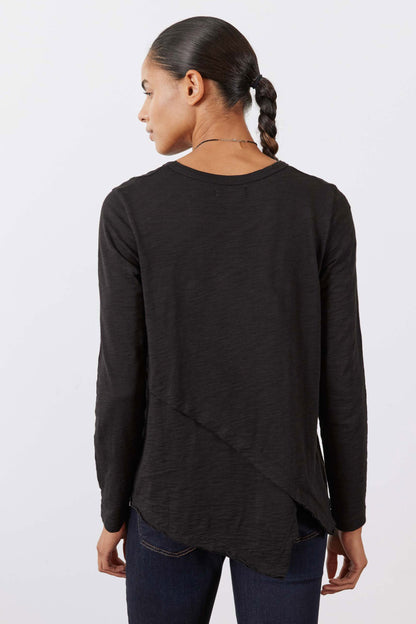 Inner Glow Asymmetric Long Sleeve Top