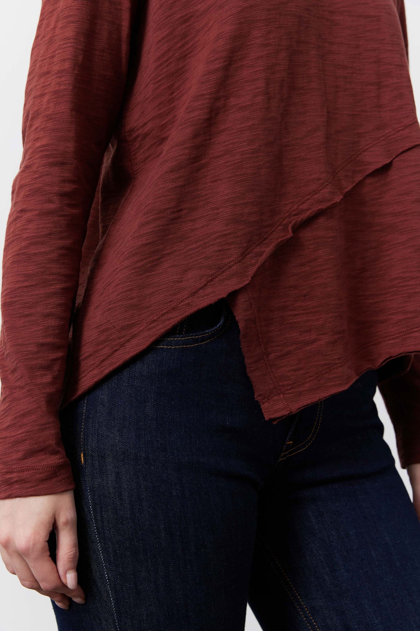 Inner Glow Asymmetric Long Sleeve Top