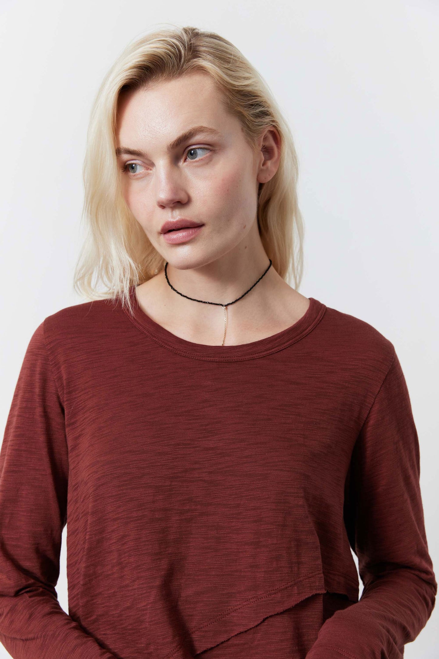 Inner Glow Asymmetric Long Sleeve Top