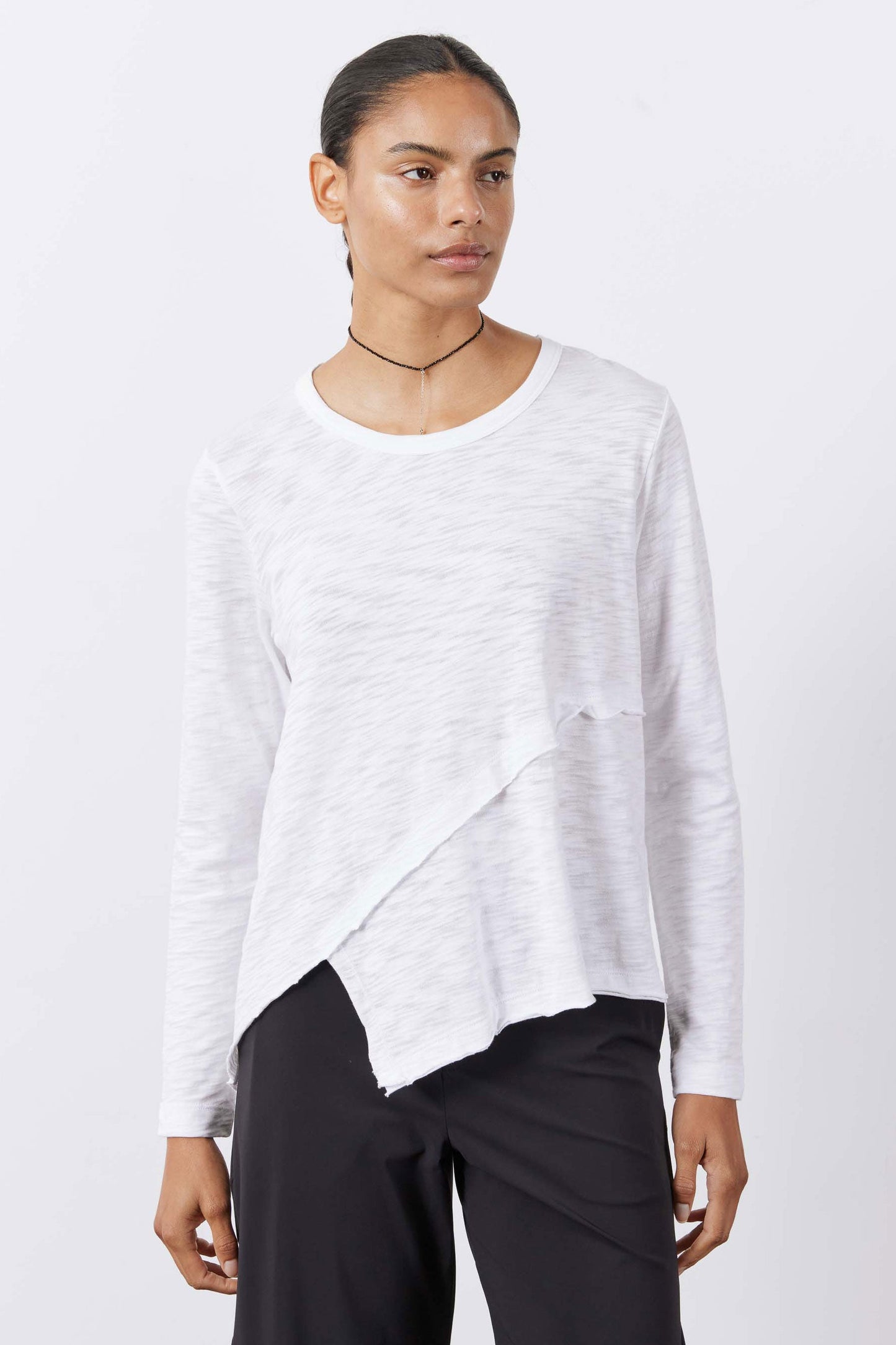 Inner Glow Asymmetric Long Sleeve Top
