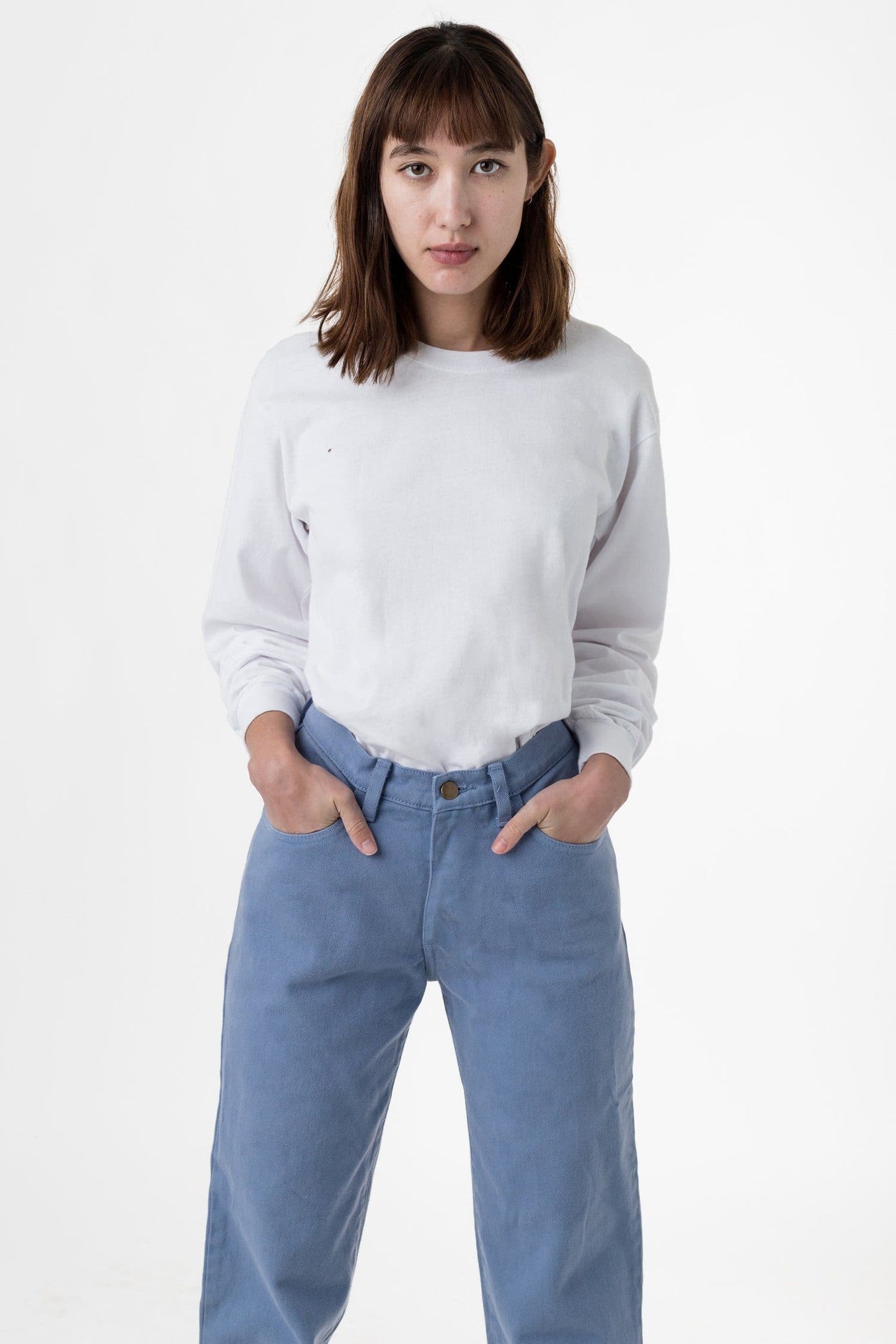 1807GD Unisex - 6.5oz Long Sleeve Garment Dye Crew Neck T-Shirt