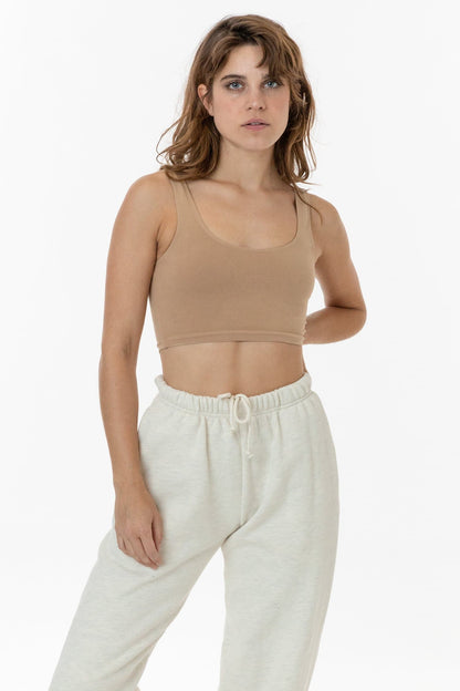 8383GD - Garment Dye Cotton Spandex Crop Tank
