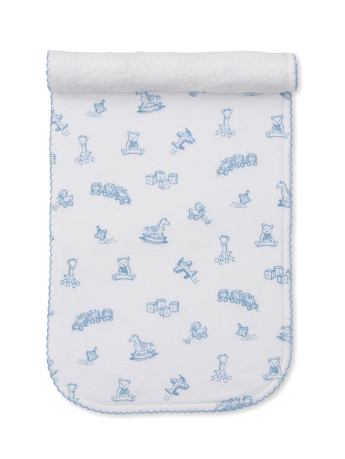 Kissy Kissy - Burp Cloth - Blue Vintage Toy Treasures