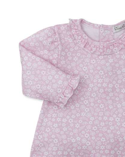 Kissy Kissy - Footed Pant Set - Pink Fall in Bloom