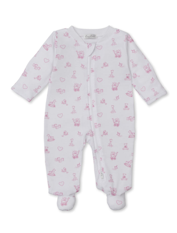 Kissy Kissy - Footie with Zipper - Pink Vintage Toy Treasures