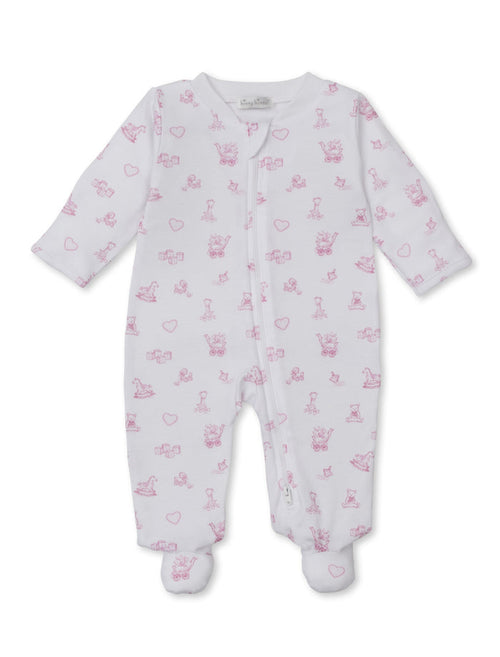 Kissy Kissy - Footie with Zipper - Pink Vintage Toy Treasures